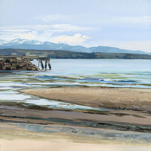 Autumn Kegley Work Detail Edmonds Fishing Pier At Low Tide